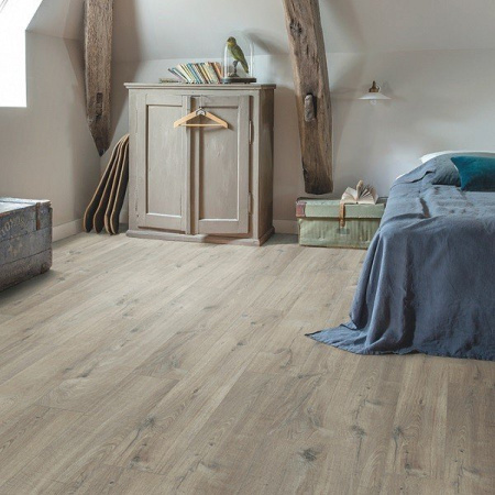 Quick Step LIVYN Pulse Click PUCL 40106 Дуб хлопковый темно-серый пилёный