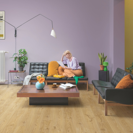 QS Alpha Vinyl BLOS BASE планка AVSPT 40025 Дуб коттедж натуральный